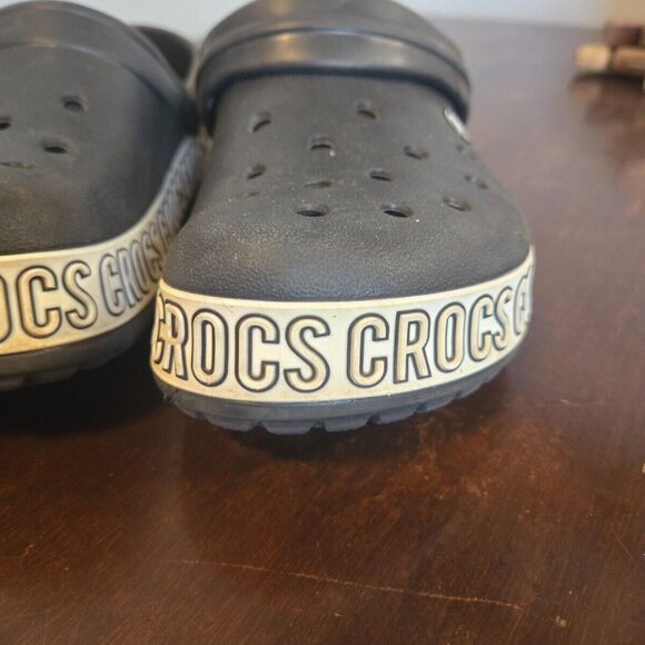 Crocs Crocband Black Unisex Clog-Men's 5 Women's 7 - Picture 13 of 16
